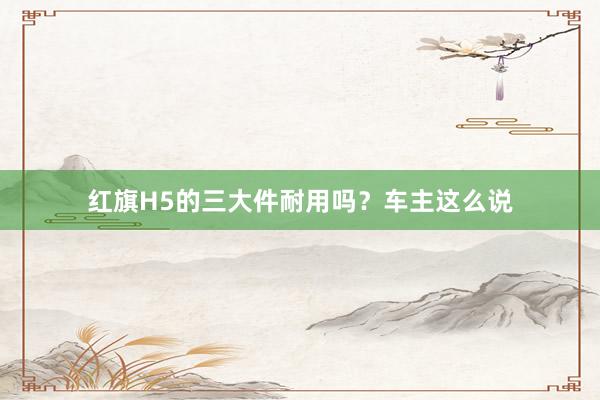 红旗H5的三大件耐用吗？车主这么说